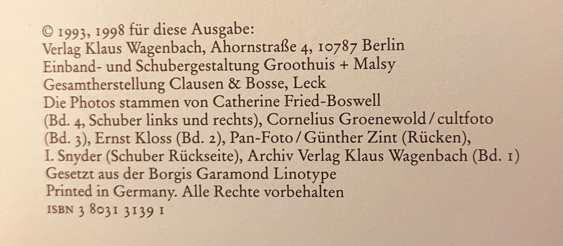 Bücher: Erich Fried Gesammelte Werke – Gebraucht aus Solothurn von auktion-schweiz 5