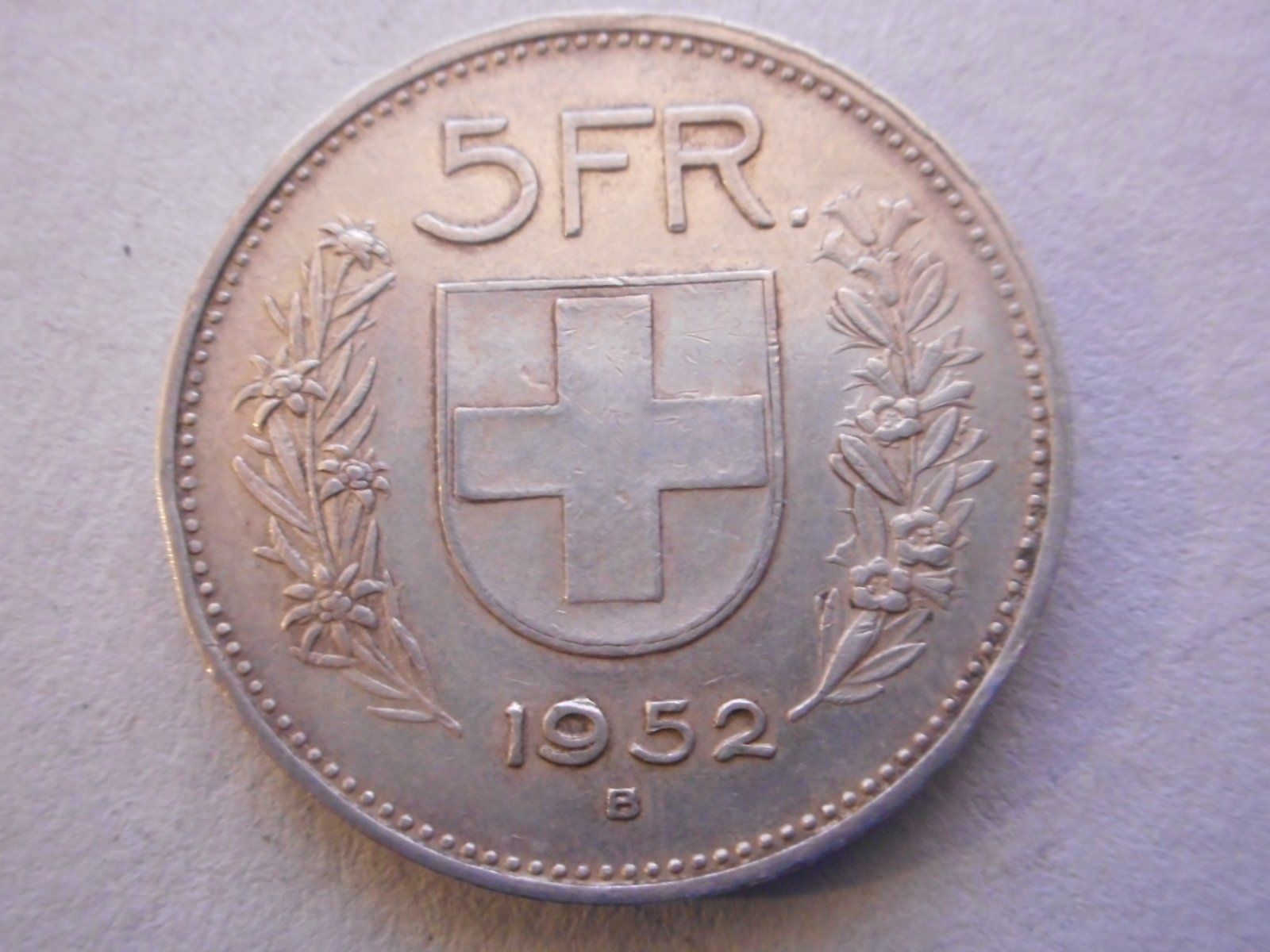 Toutes les monnaies: 5 Fr. 1952 silber – D'occasion à Kriegstetten par pizlad2010