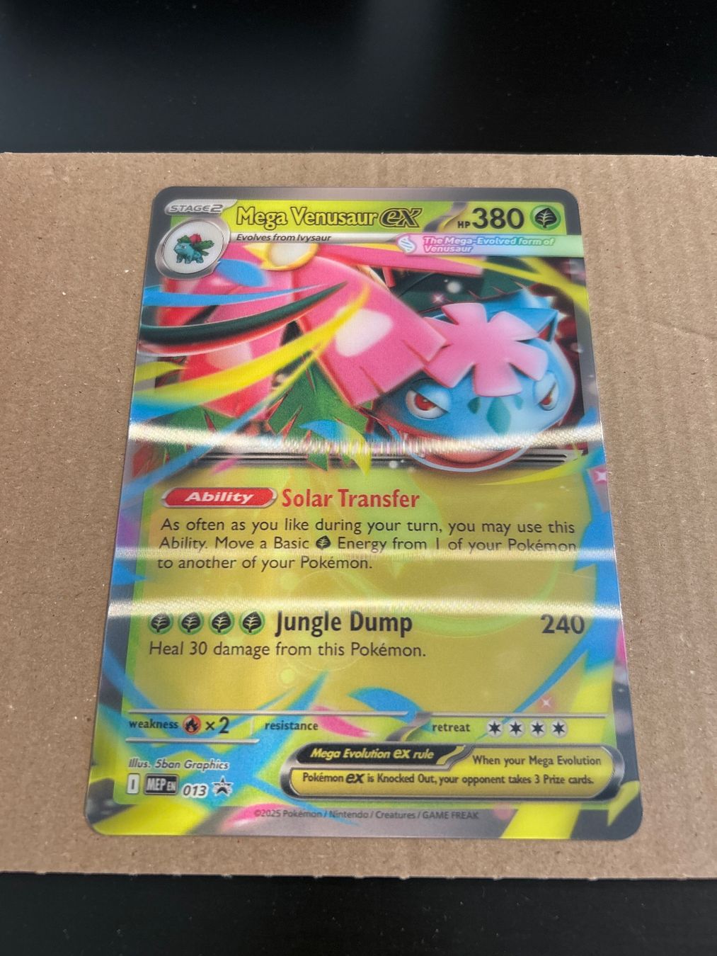 Pokémon Carte collezionabili: Pokemon Jumbo Karte Mega Venusaur EX 3D – Nuovo (secondo la descrizione) da Zürich venduto da car_rbg5 1