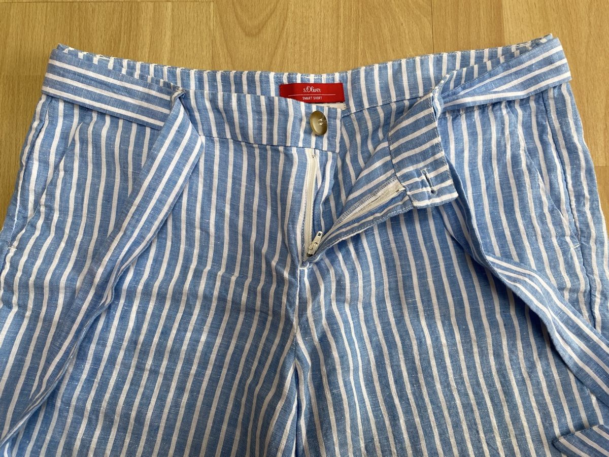 S.Oliver Pantaloni: s.Oliver Leinen Shorts, Gr.40, Neuwertig – Nuovo (secondo la descrizione) da Buochs venduto da H16 5
