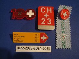 Abzeichen 1. August 2022+2023+2024+2025