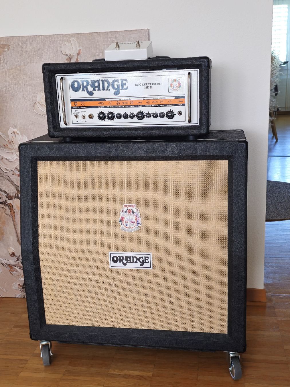 Amplificatori: Orange Rockerverb 100 MK2 Head inkl. 4x12 Cabinet – Usato da Spreitenbach venduto da sgraffito 2
