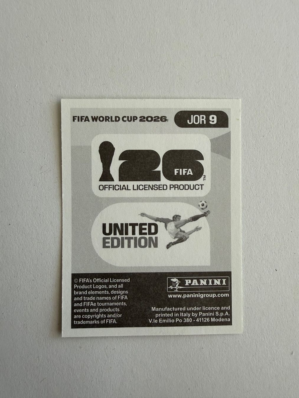 Panini Carte collezionabili: Saadeh JOR9 - Panini CH Edition WM 2026 – Nuovo (secondo la descrizione) da Grenchen venduto da nicus_aveiro 1