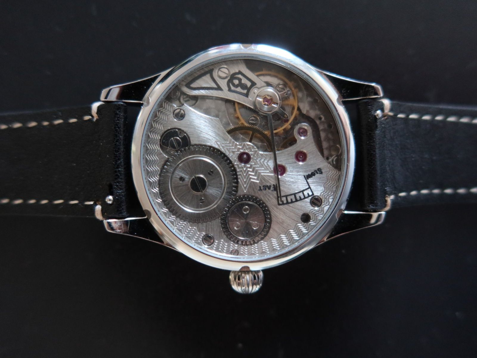 Orologi: Grosse Handaufzugsuhr mit hellblauem Ziffernblatt – Usato da Rain venduto da mutsch1 1