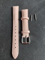 Bracelet de montre en cuir pour femme 14 mm / rose antique