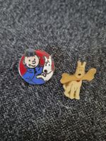 Tintin Pins Set Herge Corner Metall 2 Stück gebraucht