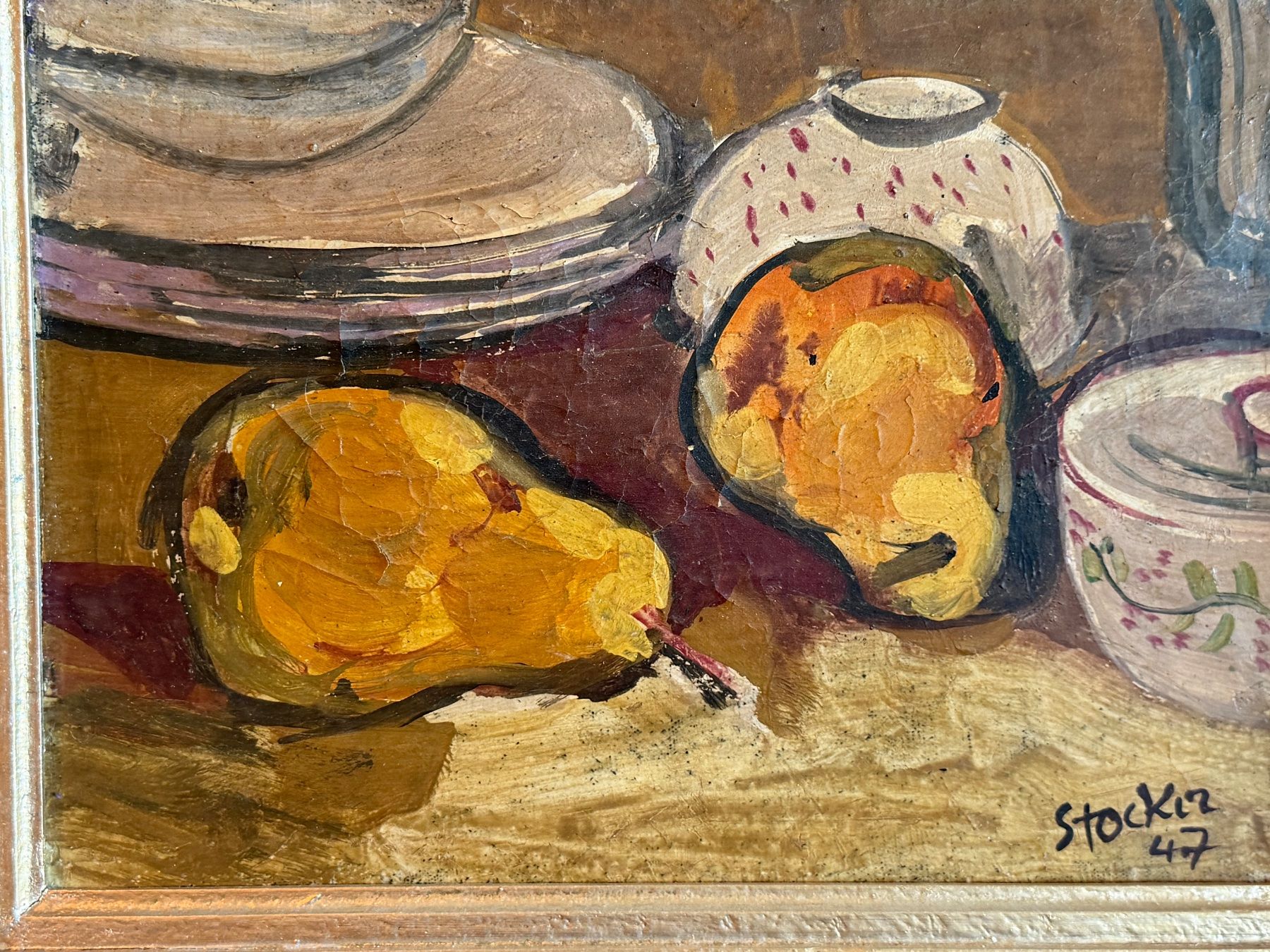 Dipinti: Hans STOCKER 1947 ÖlGemälde Auf Leinwand – Usato da Basel venduto da PAUL_ART 3