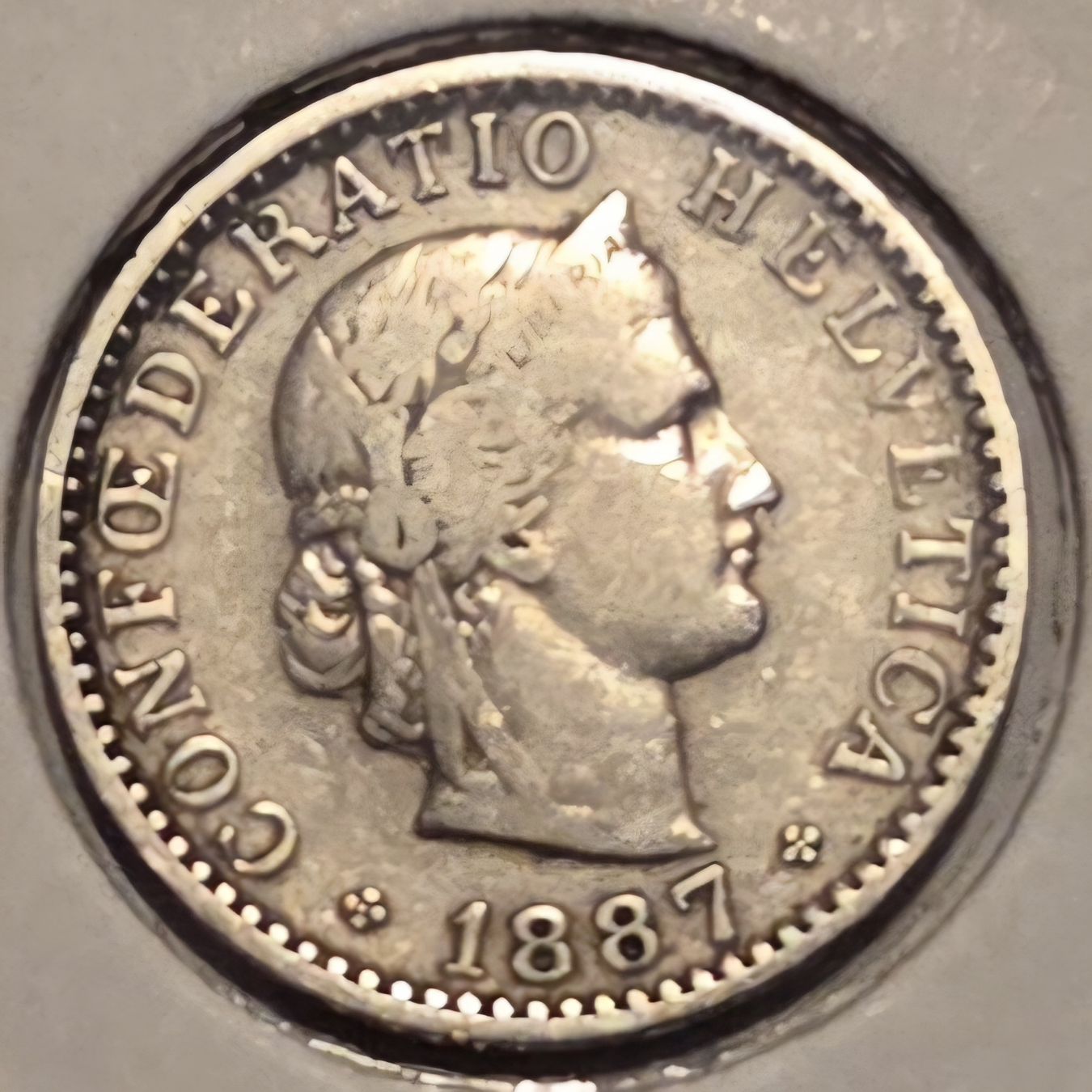 Tutti le monete: 20 Rappen Münze von 1887 – Usato da Mellingen venduto da EiMic 2