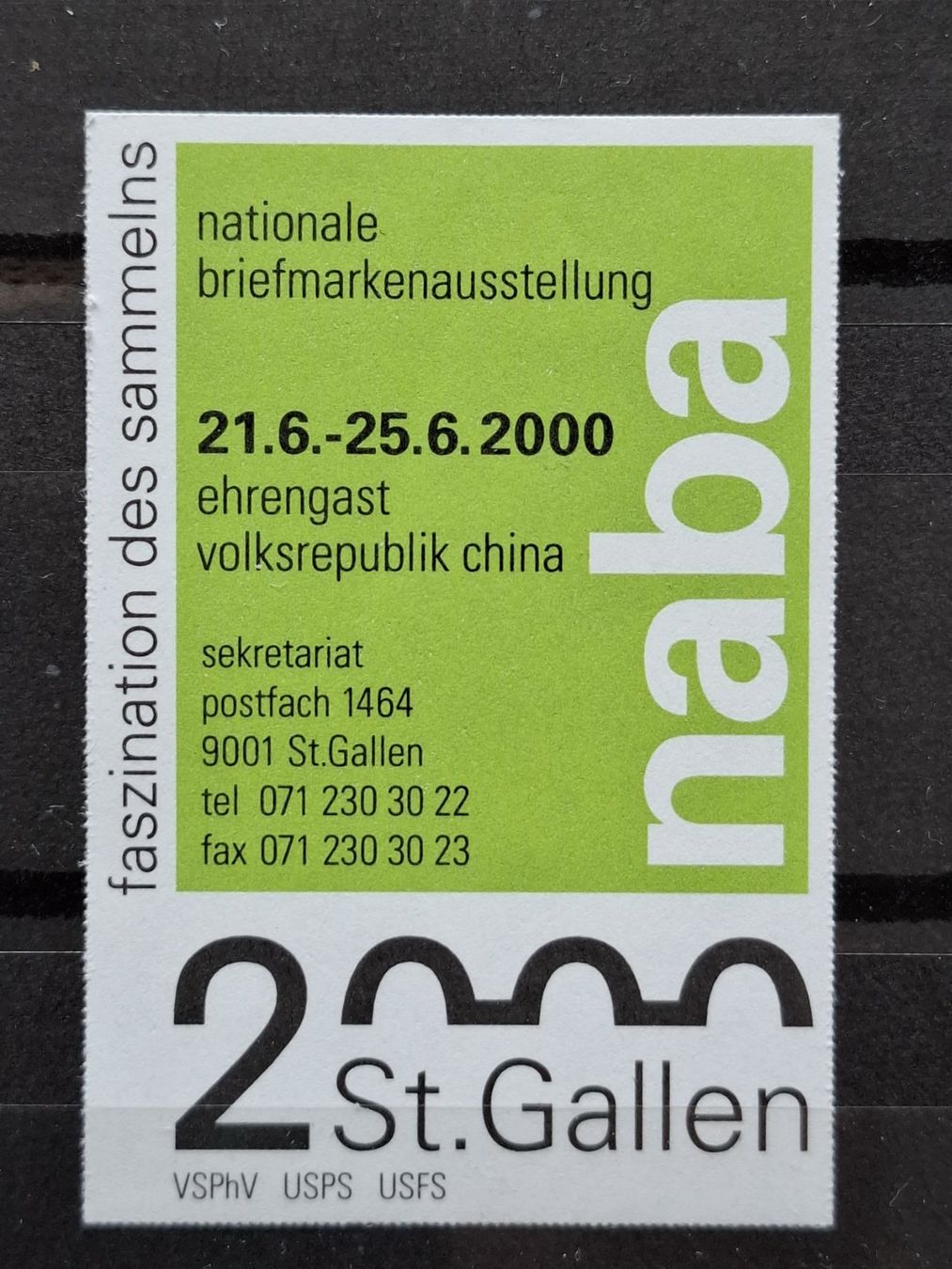 Vignette autostradali: Naba 2000, Vignette ST.GALLEN – Nuovo (secondo la descrizione) da Schaffhausen venduto da R_Muzh