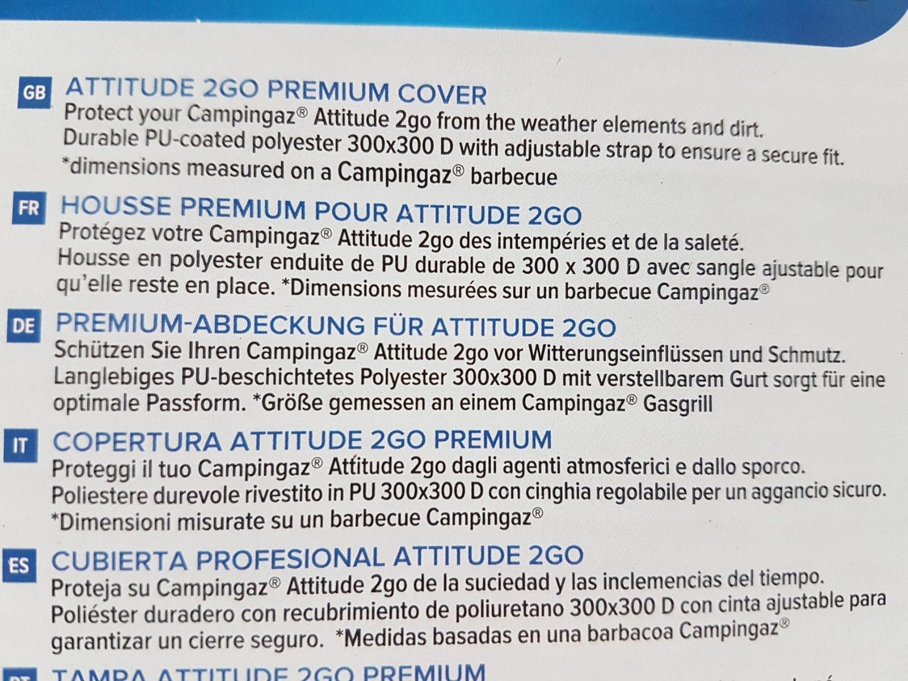 Altro: Campingaz Premium Grillabdeckung Attitude 2go NEU! – Nuovo e nell'imballaggio originale da Abtwil SG venduto da Delfine5 4