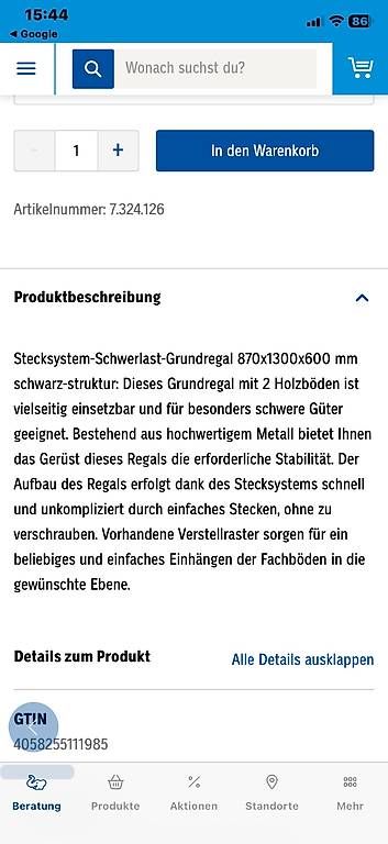 Scaffali: Schwerlast Regal – Usato da Gempenach venduto da Mittelpudel 4