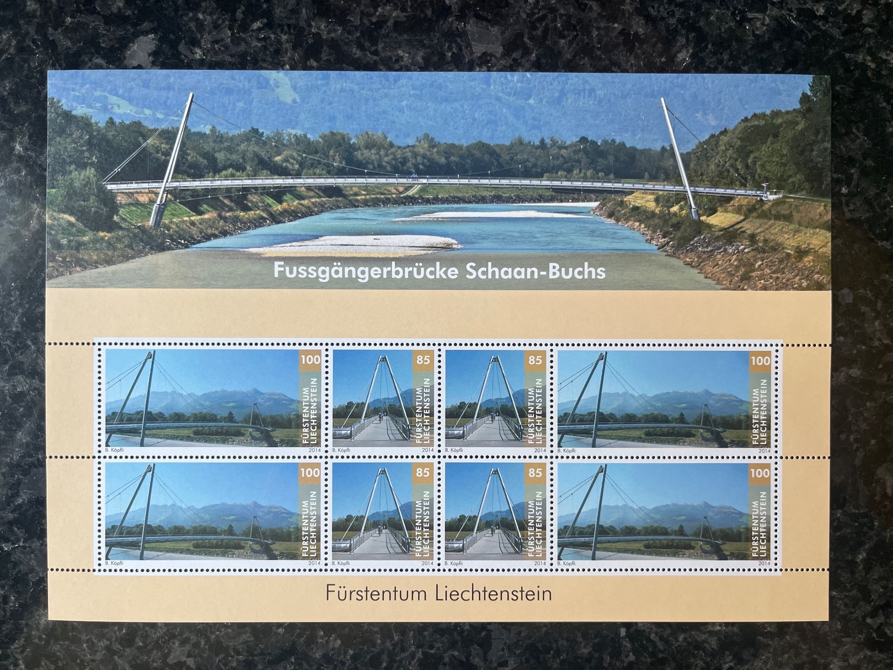 Alle Briefmarken: Liechtenstein Kleinbogen ** 2013 Brücken verbinden – Neu (gemäss Beschreibung) aus Freidorf TG von ern_7s68 1