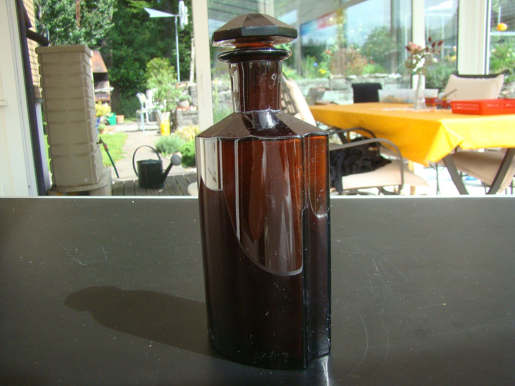 Laborzubehör: Apothekerflasche " Elixir Ferri Aromatic "  braun sehr schön – Gebraucht aus Walzenhausen von Vanquish711 5
