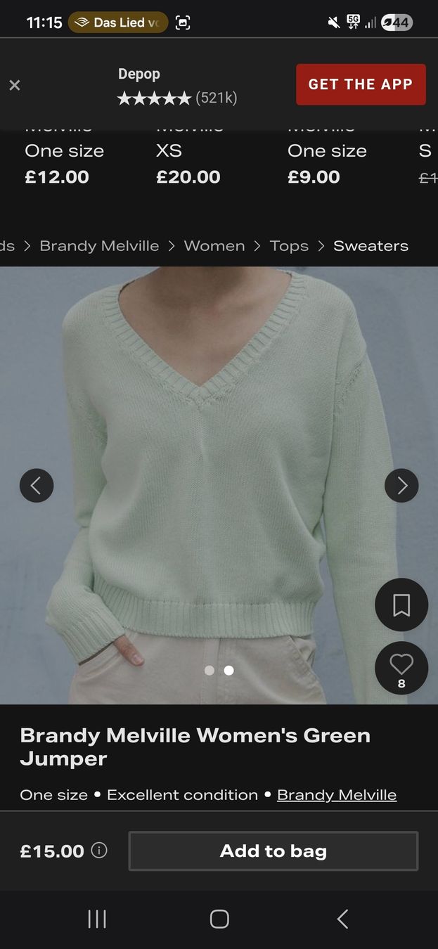 Brandy Melville Maglioni & Felpe: Brandy Melville Pullover Mint – Nuovo (secondo la descrizione) da Winznau venduto da Lauralavera1 3