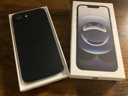 Smartphone Apple iPhone 16e schwarz mit Originalverpackung