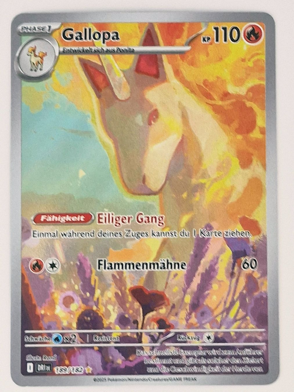 Pokémon Carte collezionabili: Gallopa / Rapidash / Ewige Rivalen / DRI 189 – Nuovo (secondo la descrizione) da Arni AG venduto da PokemonCardsStore