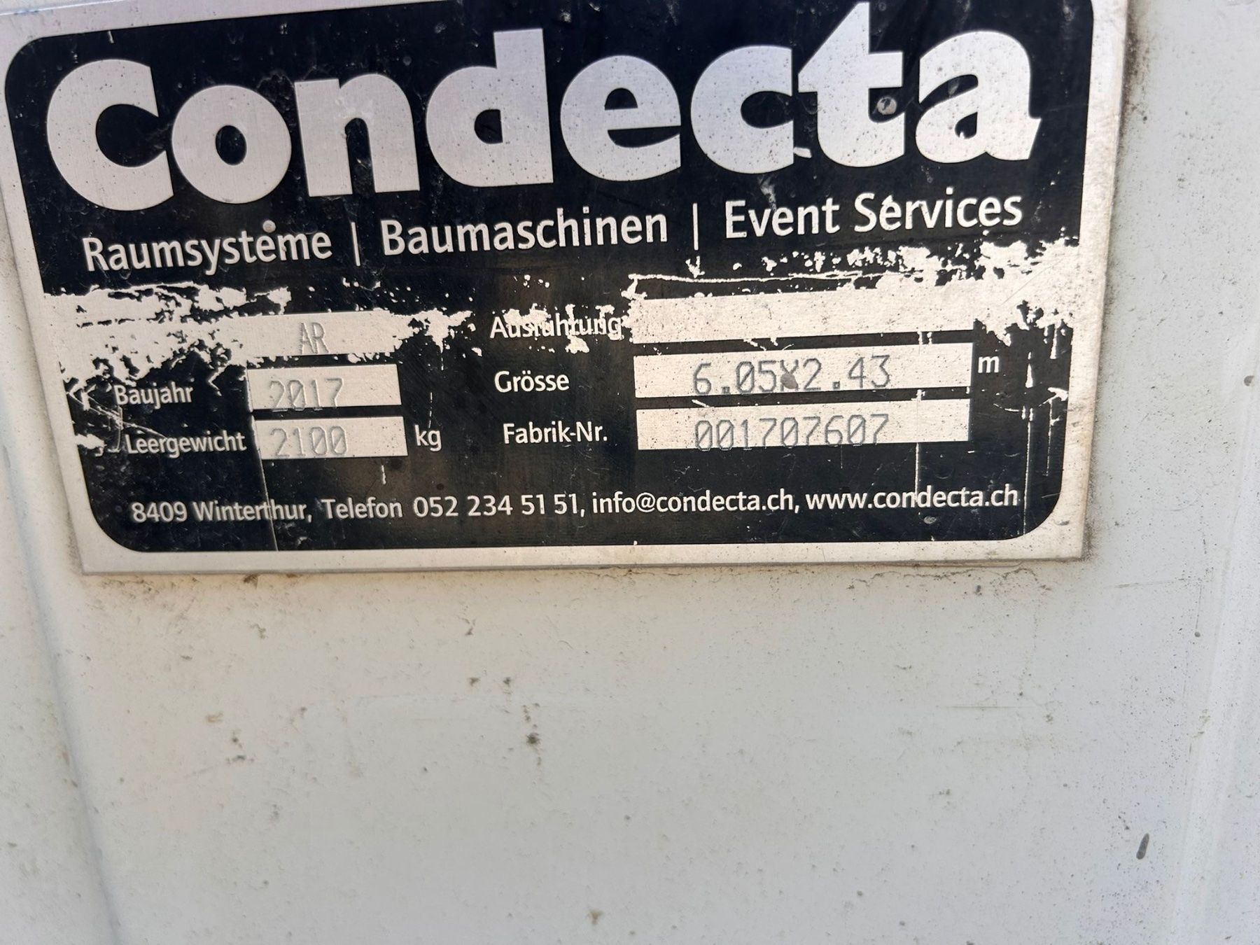 Conteneurs de construction: Contecta Polier Baucontainer – D'occasion à Egg b. Zürich par SwissTradingAgency 6