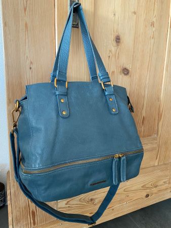 Handtasche FREDsBRUDER - Petrolfarben - echt Leder