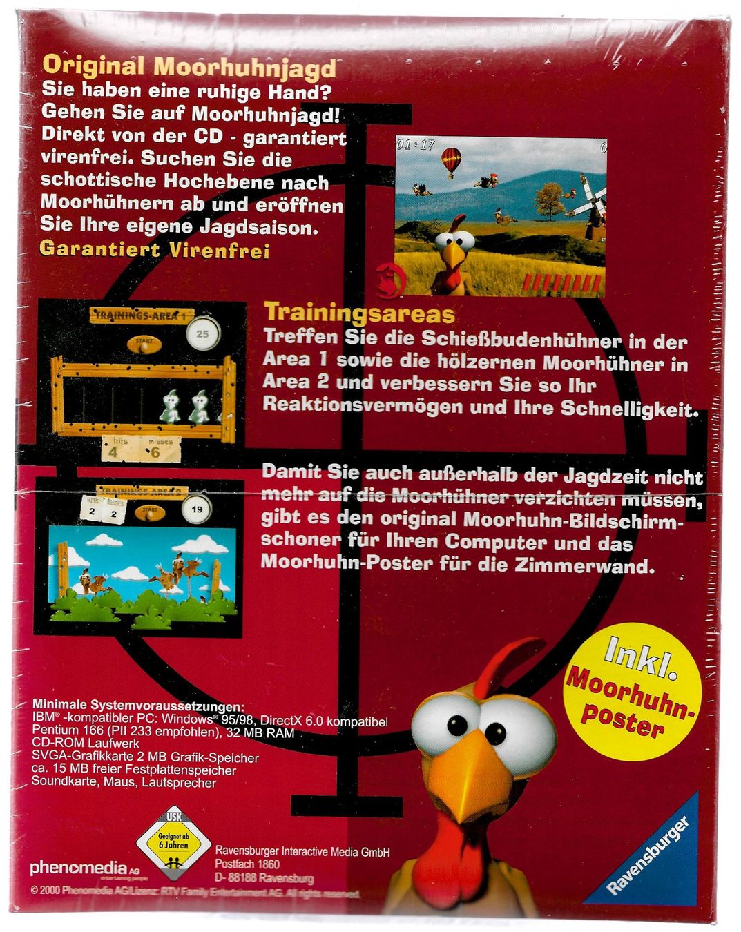 Ravensburger Spiele: Die Original Moorhuhn Jagd, Ravensburger (PC-Programm) – Neu und originalverpackt aus Lausanne von jag_sj6f 1