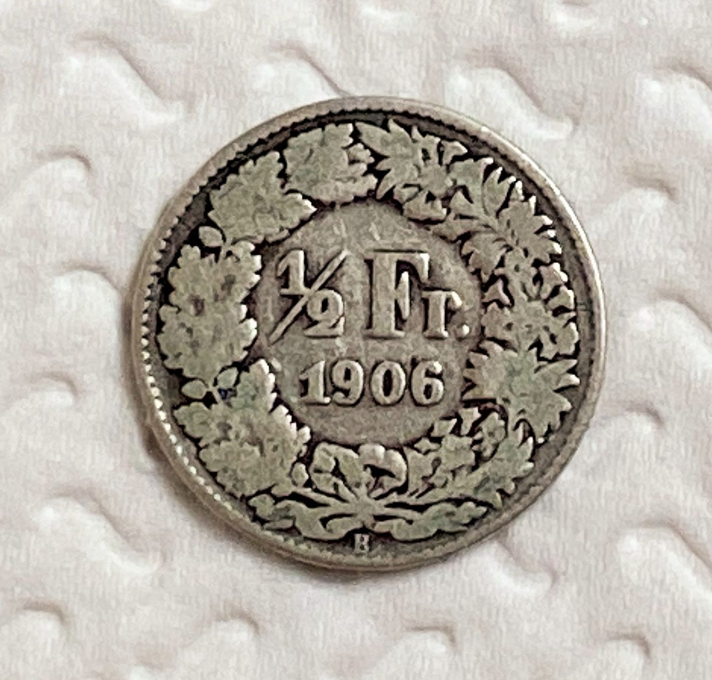 Tutti le monete: 50 Rappen oder 1/2 Fr.1906 B ( Silber ) – Usato da Oensingen venduto da Stro11
