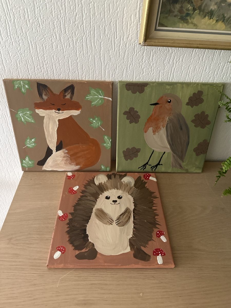Gemälde: Lot de trois peintures  – Neu (gemäss Beschreibung) aus Confignon von mel_9m6w