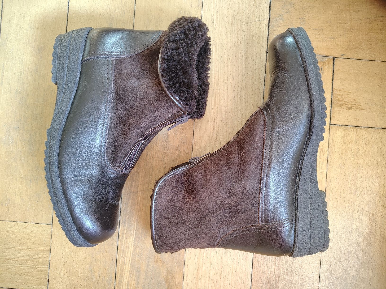 Scarpe da donna: Bottines en cuir, très chaudes, taille 38 – Usato da Lausanne venduto da Virgolina_ 3