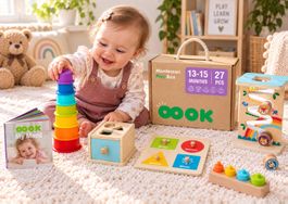 Montessori Play Box 13-15 Monate 27 Teile neu