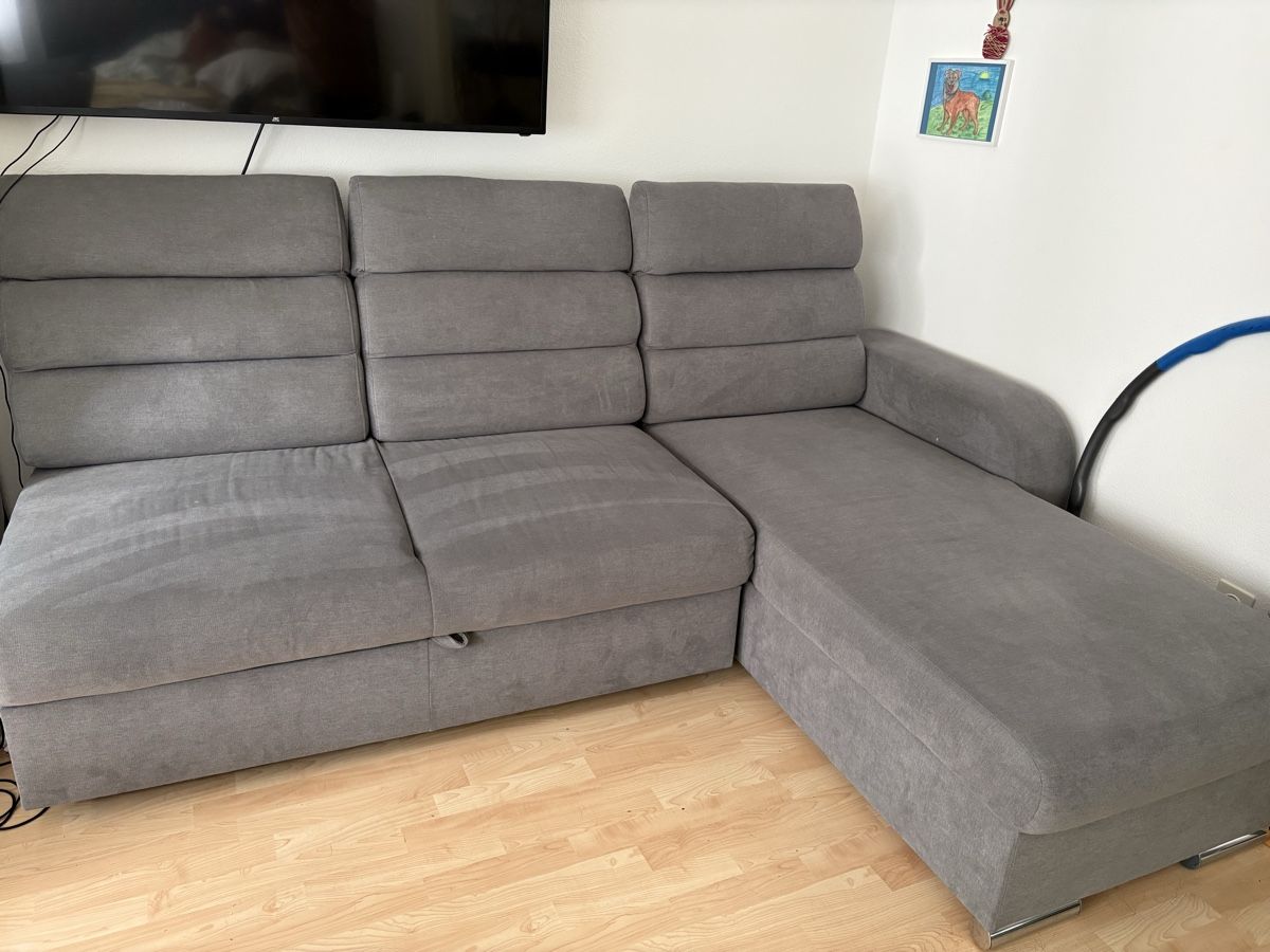 Divani: Gemütliche Eckcouch mit Bettfunktion, grau, top Zustand! – Usato da Oberbüren venduto da mar_9pjd 2