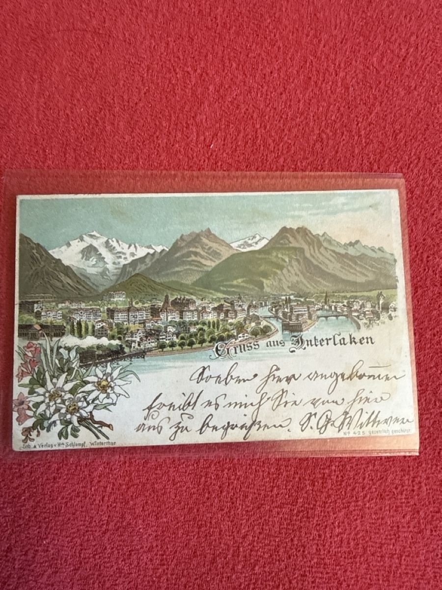 Cartoline postali: Alte Ansichtskarte Interlaken Schweiz, Top Zustand! – Usato da St. Antönien venduto da and_75rc