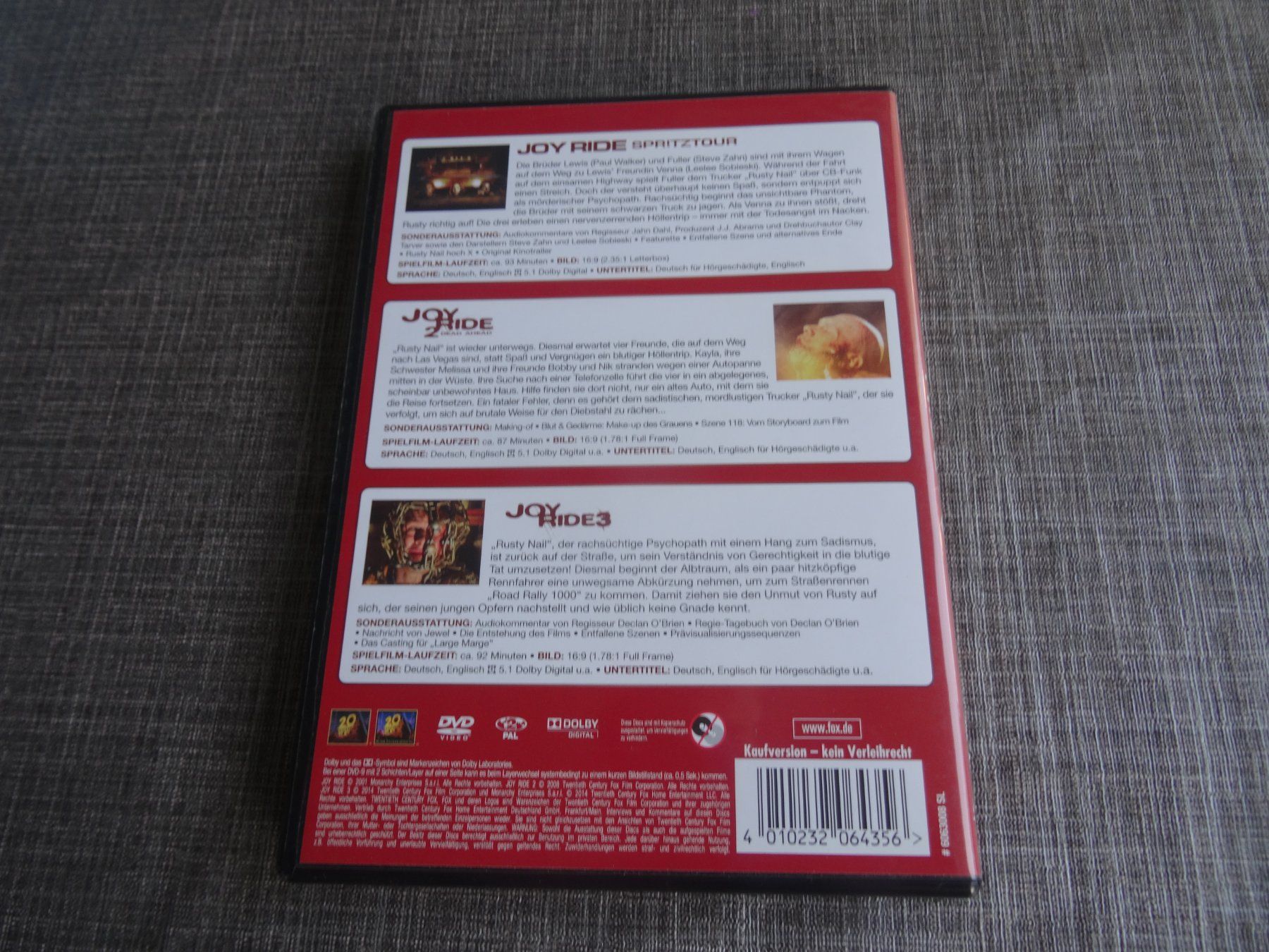 Tutti i DVDs: Joy Ride 1-3 Boxset 3 Filme DVD – Usato da Olten venduto da Disc-Verkauf 2