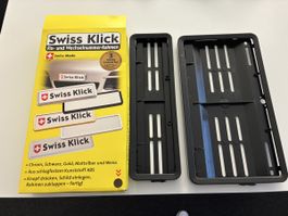 Neues Swiss Klick Nummernschild hinten und vorne ungebraucht
