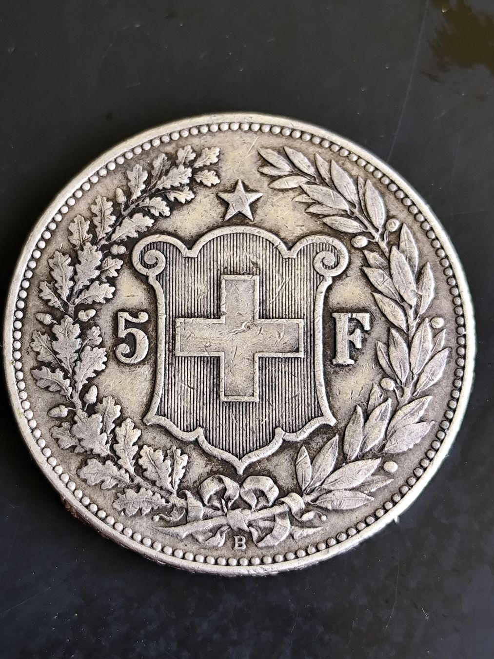 Tutti le monete: antike 5fr.silber münze 1904 (Auflage 40'000 ) – Usato da minusio venduto da bierbrauer 1