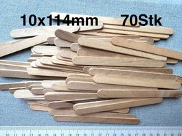 ca 70 Stk Holzstäbli  Spachtel    zum Basteln.  für Allerlei
