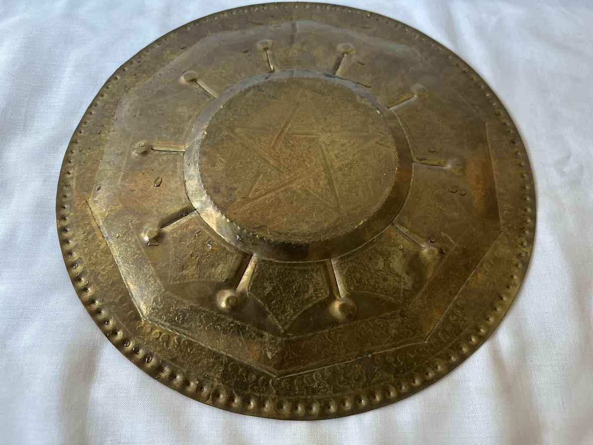 Servierplatten: Antike orientalische Messingplatte mit Sternmuster! – Gebraucht aus Zürich von Chaeffeler 3