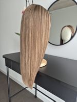 Neue hochwertige Remy Echthaarperücke. Klebefrei