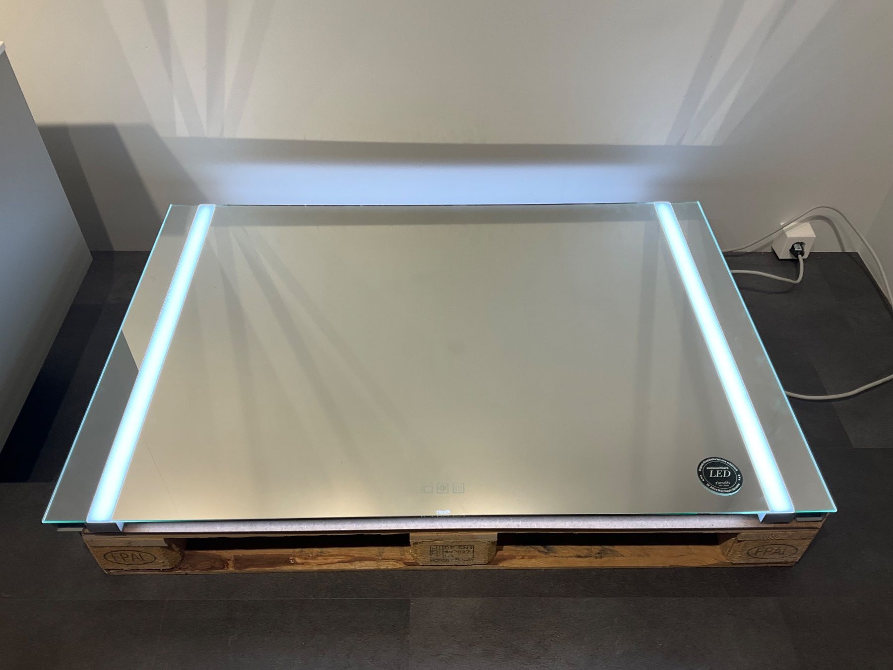 Mobili per bagno: 076 Badmöbelkombination, weiss/grau, 160cm – Nuovo (secondo la descrizione) da Derendingen venduto da Meisterstuecke 7