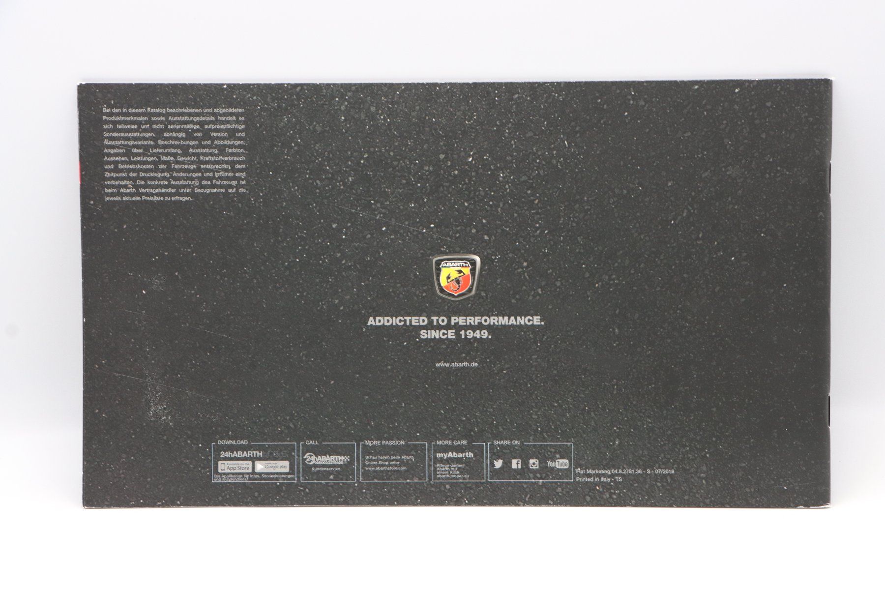 Fiat Dokumente: Fiat Abarth 124 Spider 2016 Prospekt – Gebraucht aus Bühl b.Aarberg von Collectorpassions 1