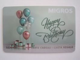 Leere Migros Geschenkkarte