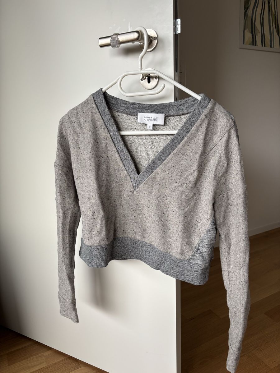 Maglioni & Felpe: Grauer Pullover mit V-Ausschnitt von Derek Lam – Usato da Winkel venduto da Zimtguetzli 1