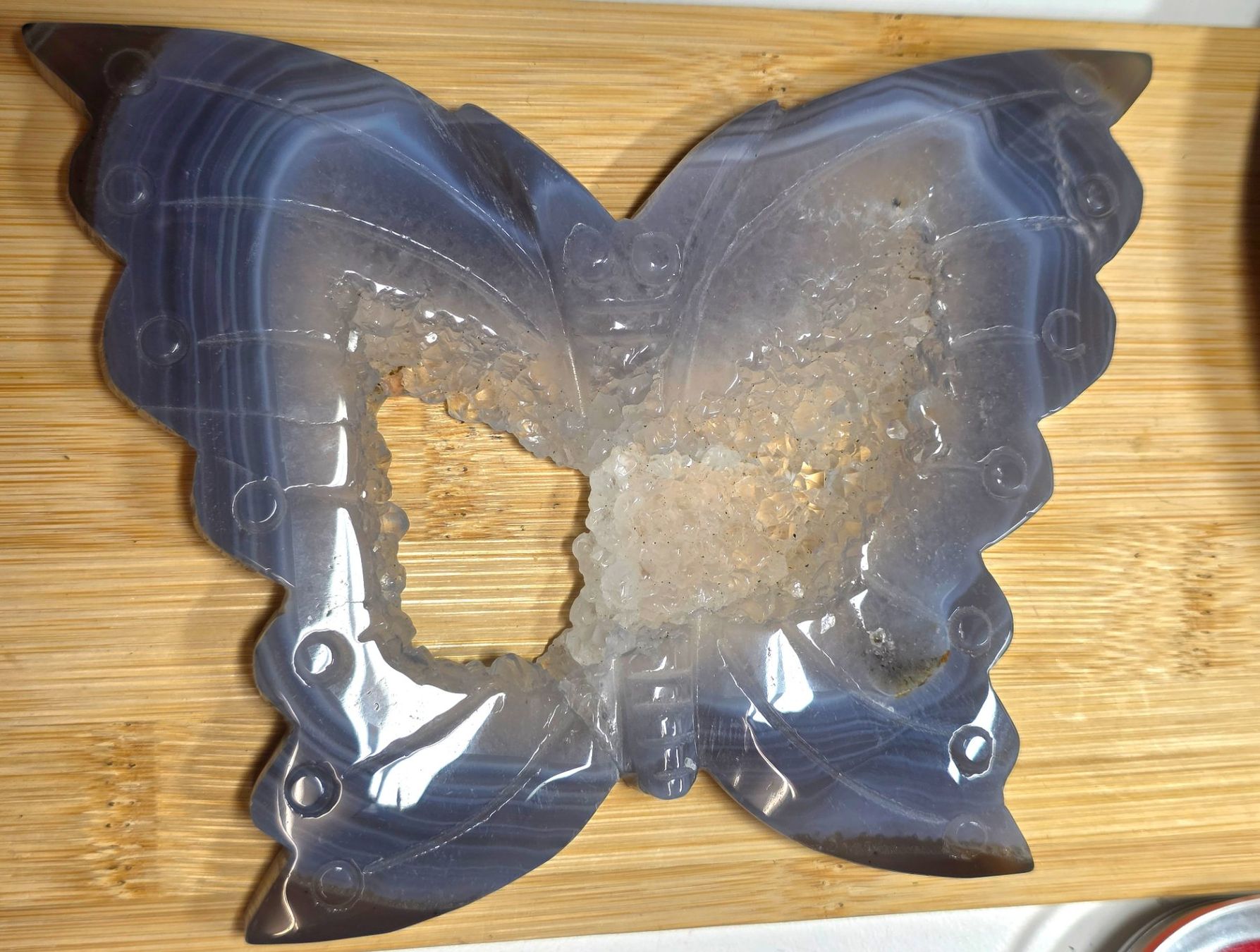 Minerali & Pietre curative: Achat Schmetterling 320g – Nuovo e nell'imballaggio originale da Matzingen venduto da Shay_Crystalz