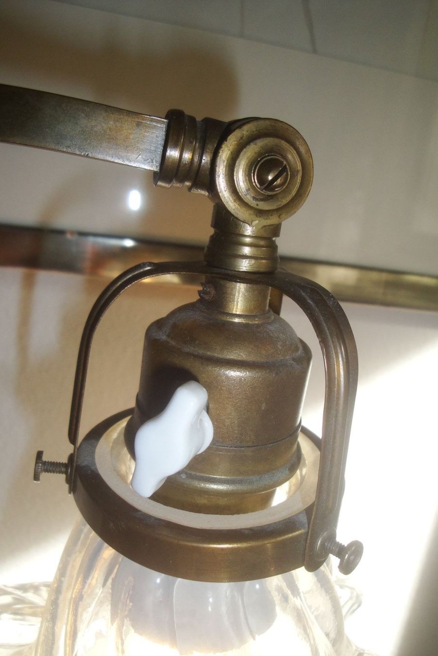 Lampen: Jugendstil Tischleuchte Opalglas – Gebraucht aus Zürich von Paykan 4