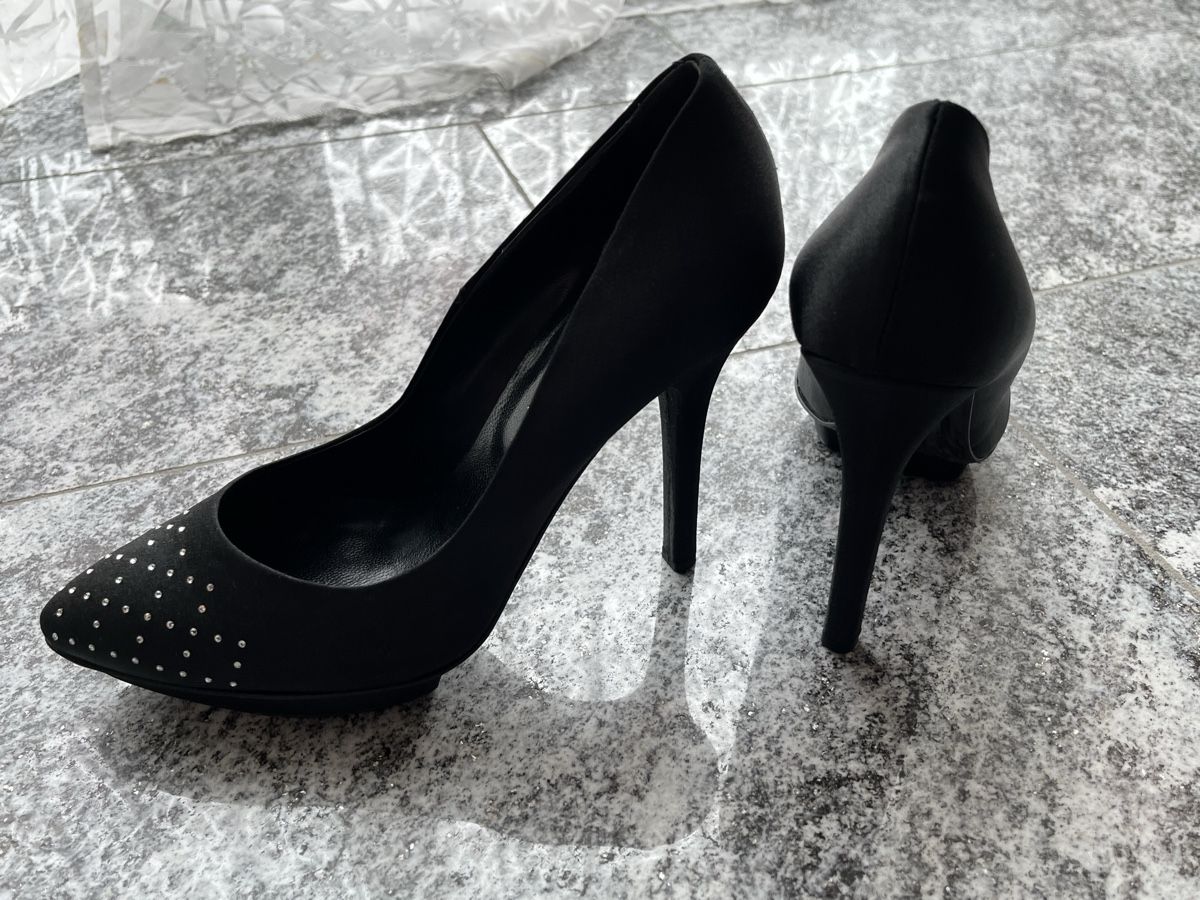 Navyboot Damenschuhe: Schwarze High Heels, Navy Boot – Gebraucht aus Chur von Moca17 1