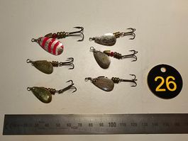 Spinner Löffeli 6er Set der Marke Olympique 5x 1er 1x 2er