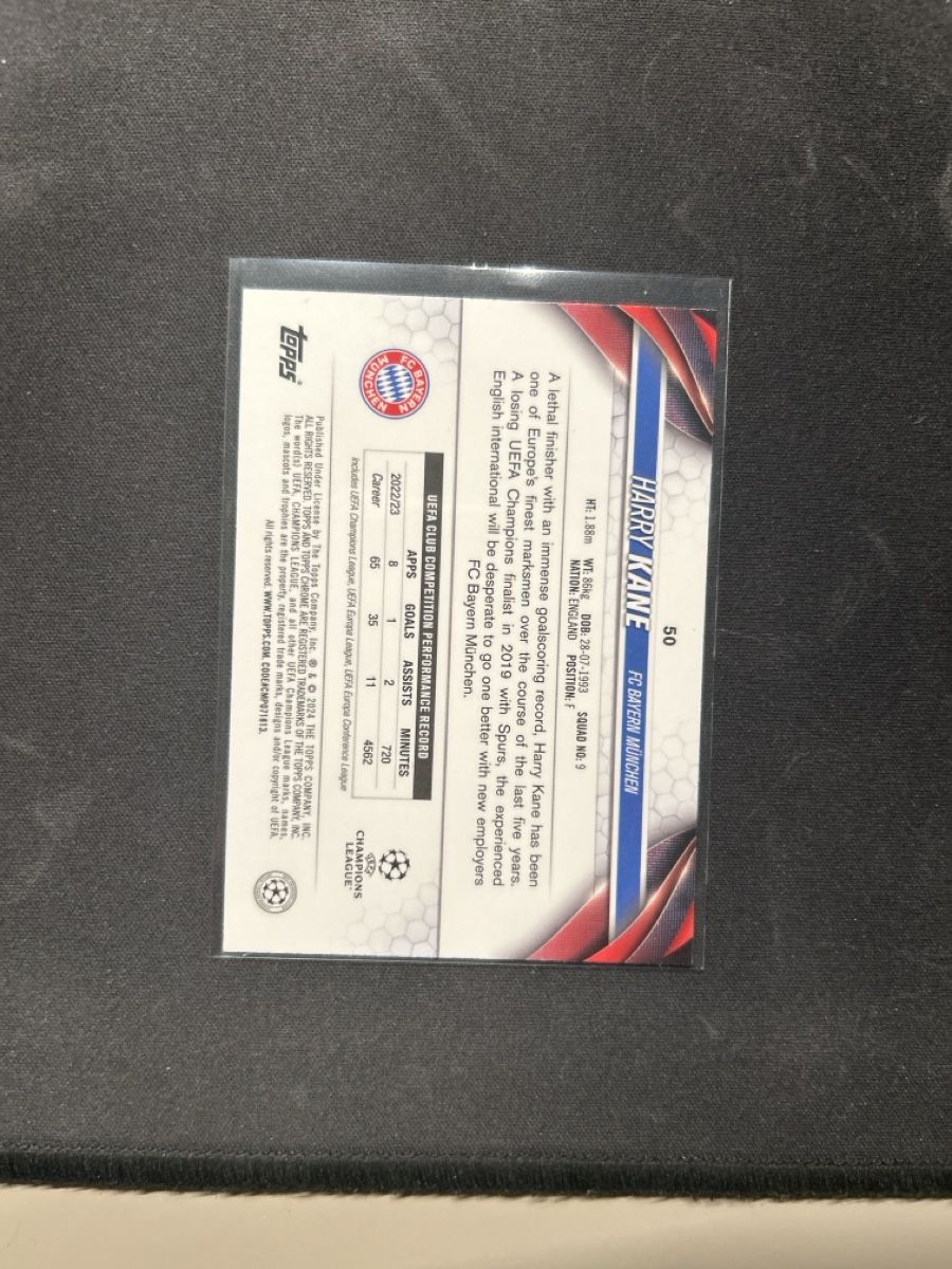 Topps Carte collezionabili: Topps chrome Sapphire Harry Kane /50 – Usato da Greppen venduto da hcv_cc2r 1