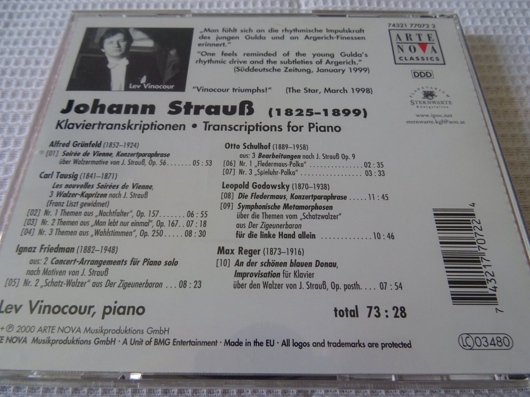 CD: Johann Strauss, Klaviertranskriptionen – Usato da Bilten venduto da Bora3 1
