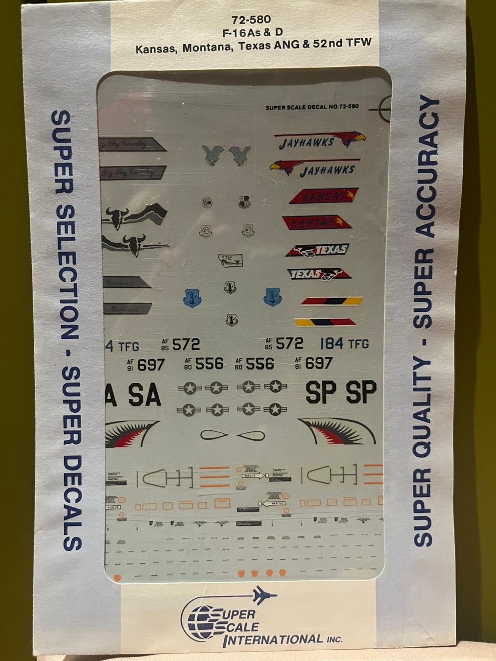 Kit di modellismo & Modellini statici: 1:72 Decalbogen F-16A/D USAF – Nuovo (secondo la descrizione) da Ennenda venduto da Oo1-Zuni