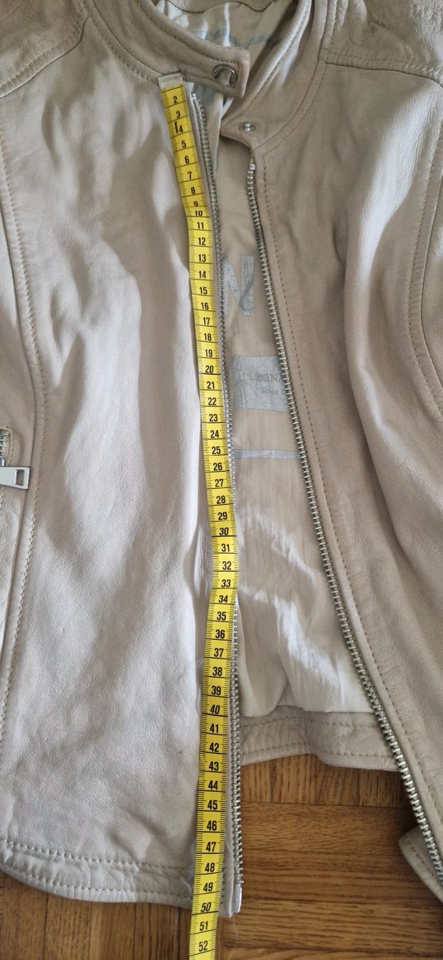 Giacche: Perfecto cuir taupe/rose Leonardo taille M – Usato da Onex venduto da AF. 7