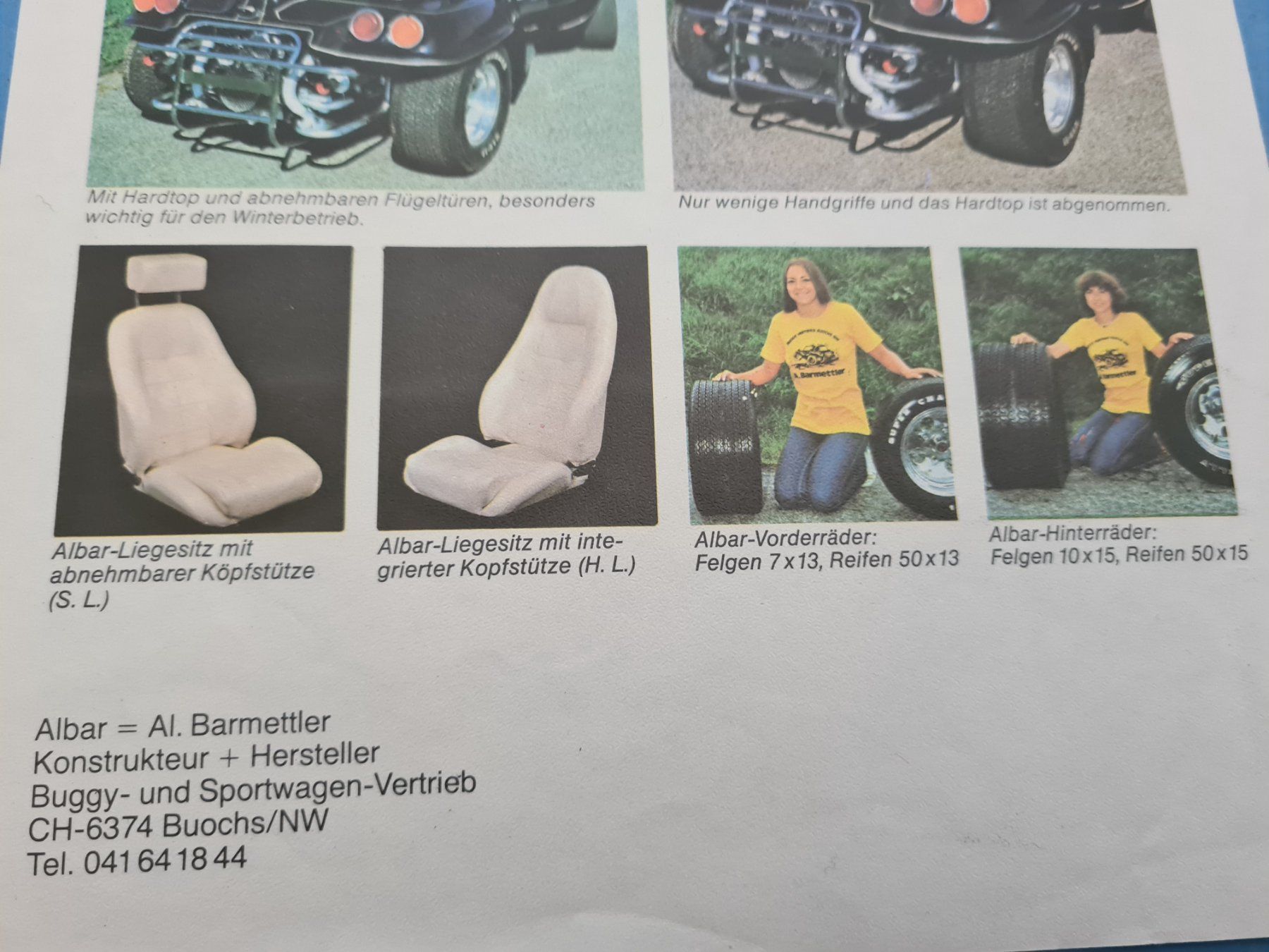 VW Documenti: ALBAR BUGGY  VW KAFER  PROSPECTUS  VINTAGE – Usato da Bellevue venduto da BURGOLMANIA 5