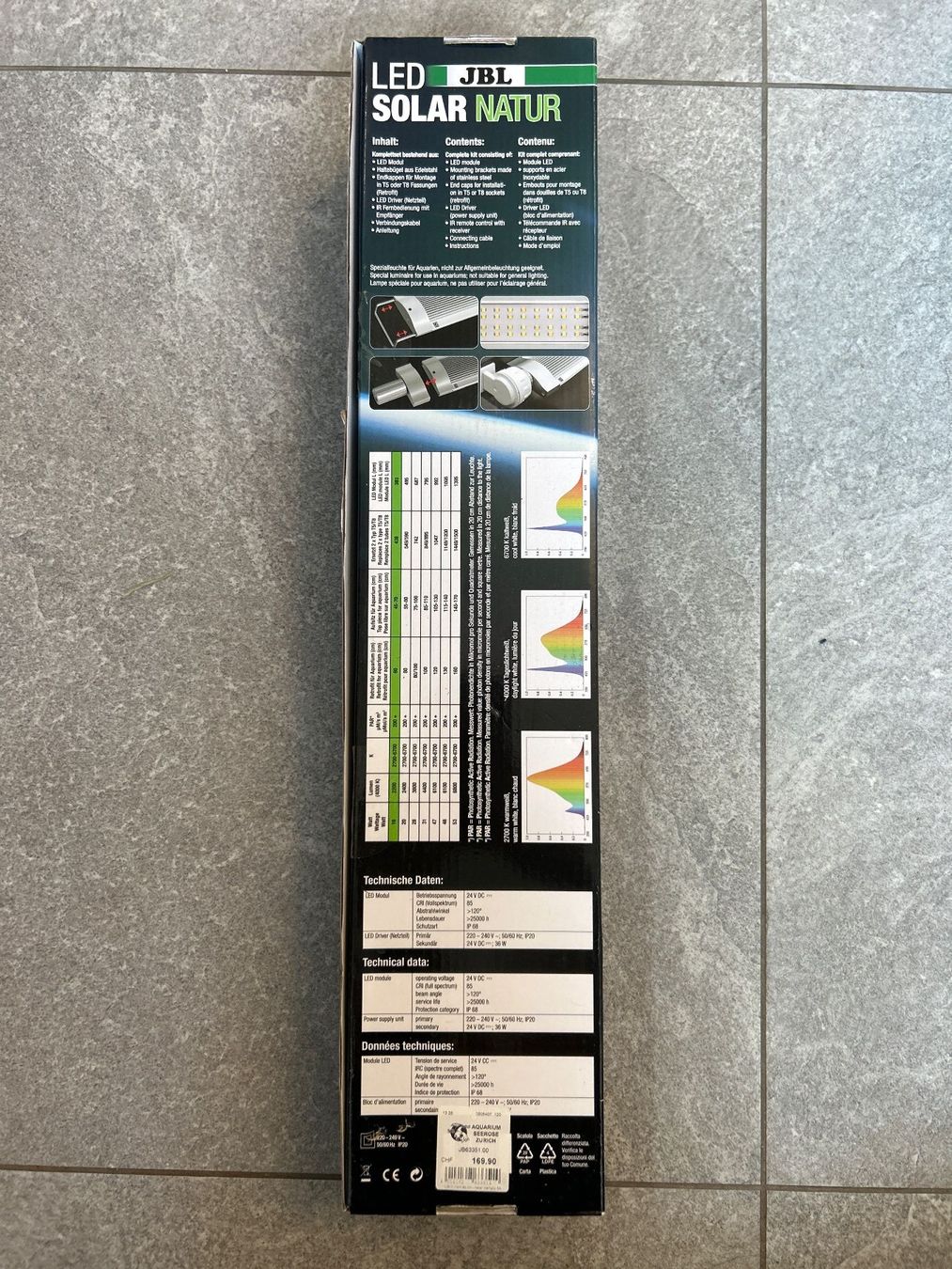 Lampen: JBL Solar Nature LED 16W – Neu und originalverpackt aus Zürich von Aquarium_Seerose 1