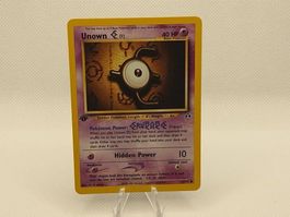 Unown E | 1st Edition Neo Discovery | Near MINT | POKEMON